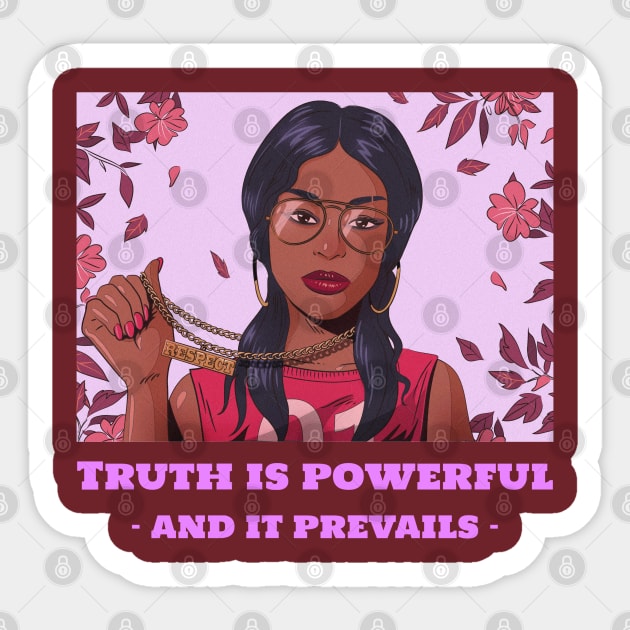 Truth Is Powerful And It Prevails Sticker by Inspire & Motivate